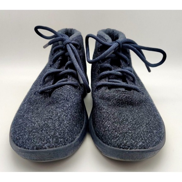 Allbirds Runner Up Mizzle Navy Merino Wool Ankle Sneaker Womens 9 Lace Up - Picture 4 of 11